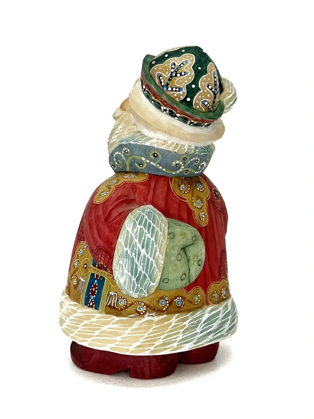 G.Debrekht Bird Watcher Santa 2003 Hand-Painted Figurine #51783-2 Christmas EUC